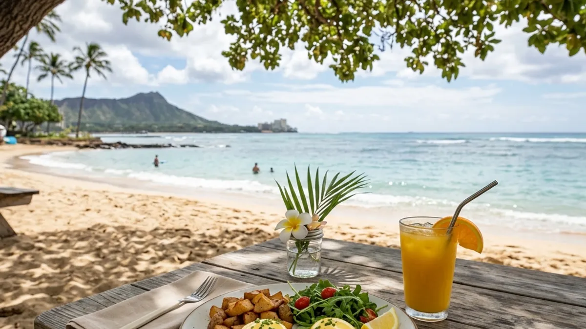 ハウ・ツリー(Hau Tree)で砂浜の上の朝食＆サンセット！カイマナビーチの名店、ワイキキ東側の特別な一軒
