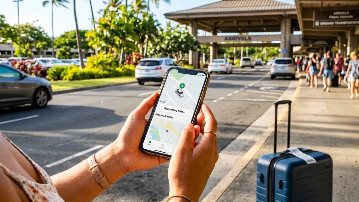 ホノルル空港からUber・Lyftで滞在先へ｜乗り場は2025年10月から1階に変更