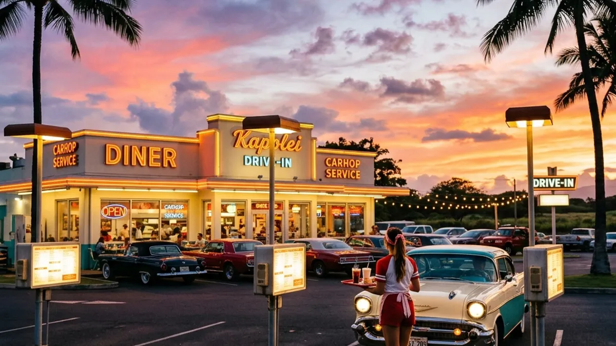 SONIC Drive-Inがハワイ初出店、カポレイにオープン ─ ローラースケート給仕とTeriyaki Smasher