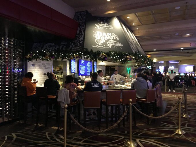 パラスステーションのカジノの一角にあるオイスターバー