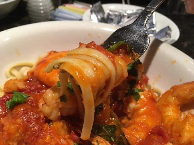 ディアボロの麺はリングイネ