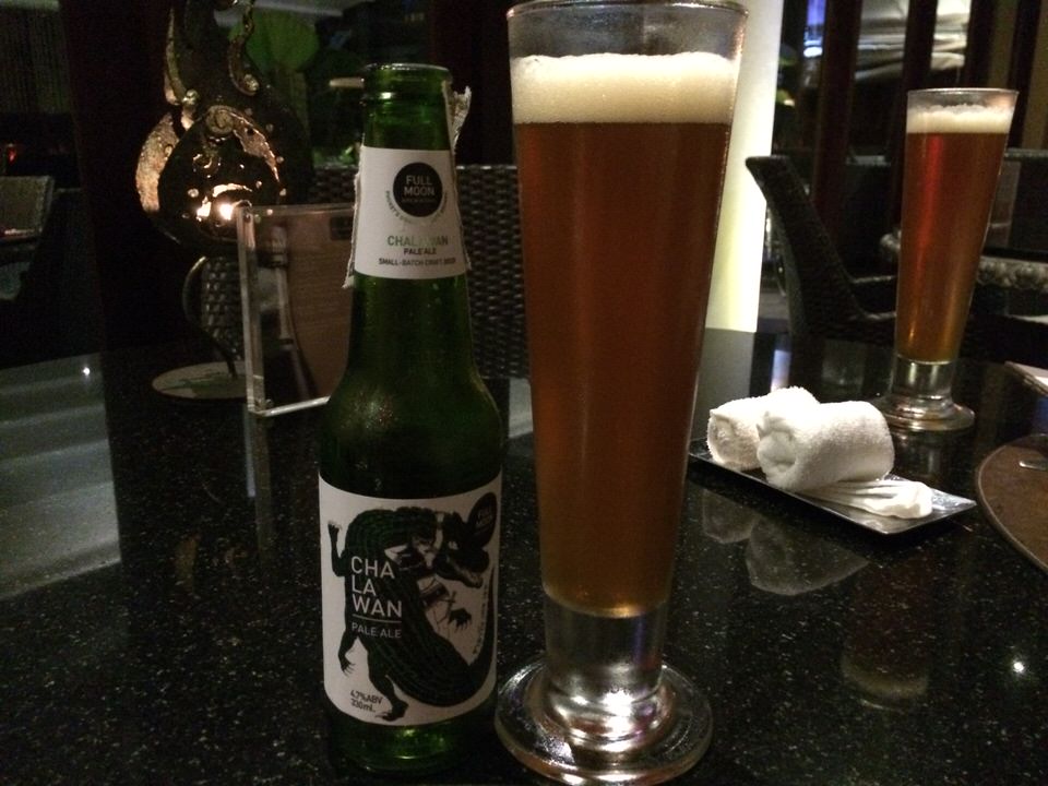 ローカルクラフトビール Chalawan Pale Ale 200THB