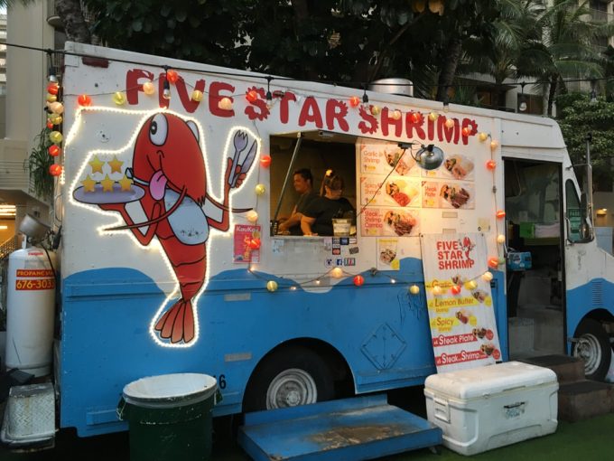 ファイブスターシュリンプのフードトラック