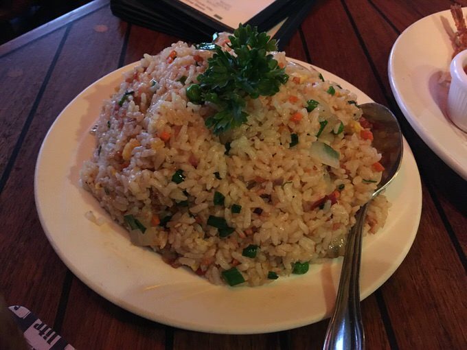 FRIED RICE 1/2 ORDER フライドライス 1/2人前 8ドル