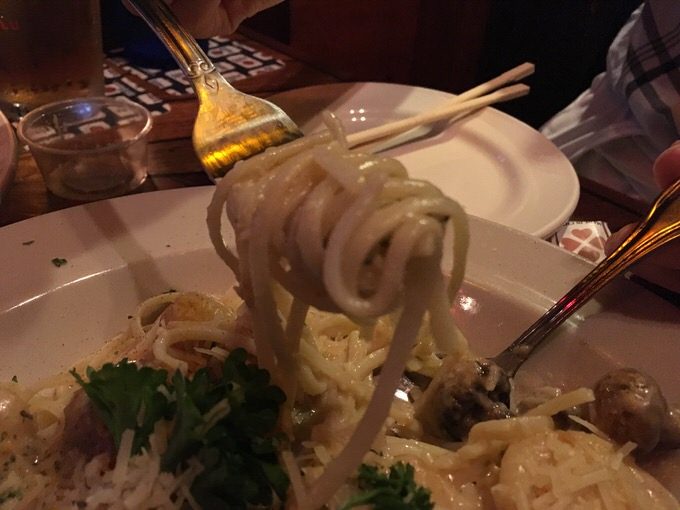 パスタはリングイネ