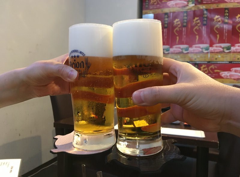 オリオン生ビールで乾杯!