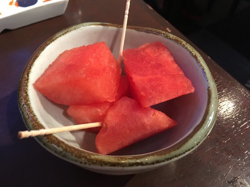 デザートのすいか