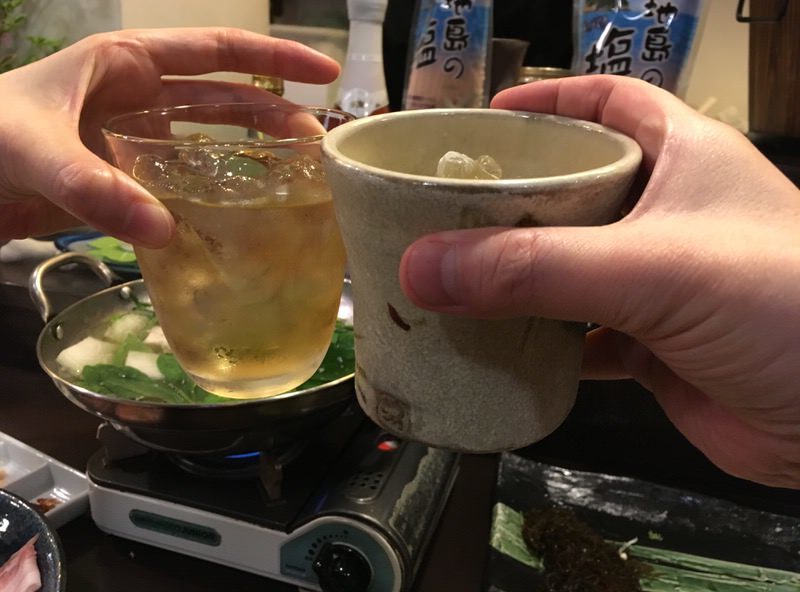 梅酒と泡盛で再び乾杯！