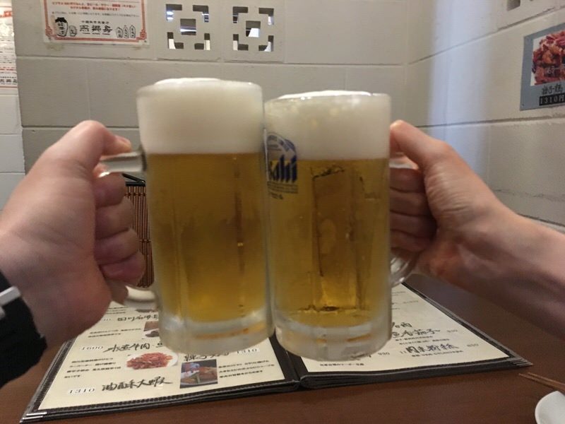 生ビール(アサヒスーパードライ) 520円で乾杯！