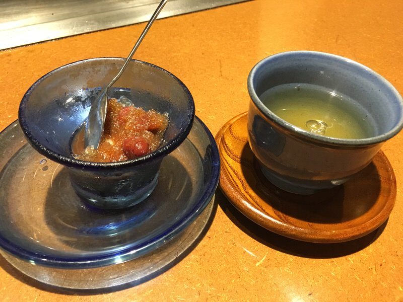 沖縄ぜんざいとお茶