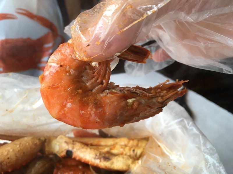 殻まで食べられるカウアイシュリンプ