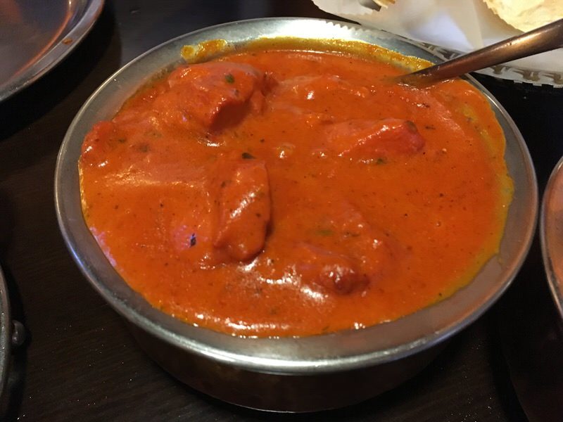 22. BUTTER CHICKEN 16.99ドル