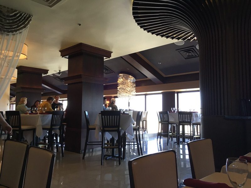 座った席からの景色