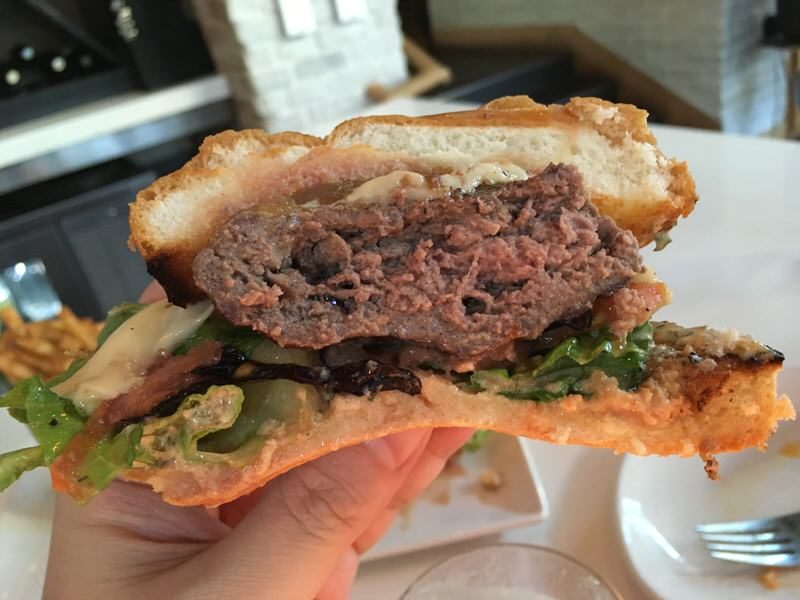 バーガーの断面