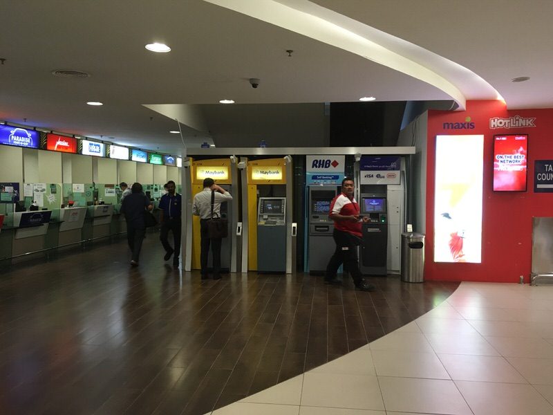 ペナン国際空港にあるATM