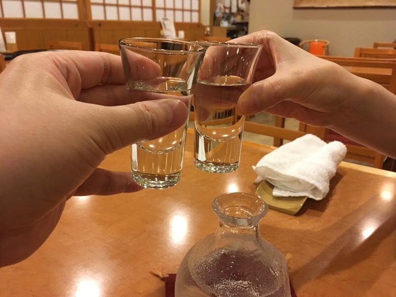 2杯目は日本酒 神威岬