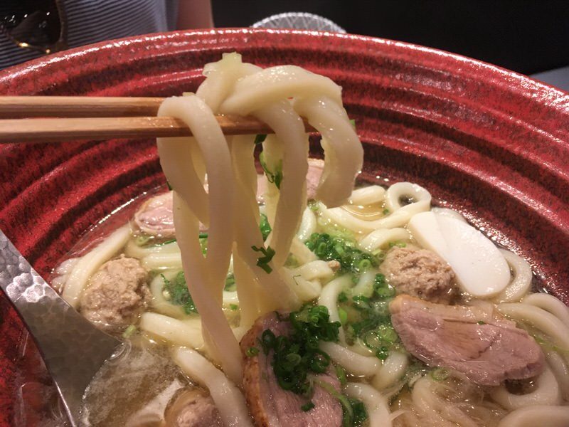 鴨肉のおうどん DUCK UDON 16ドル