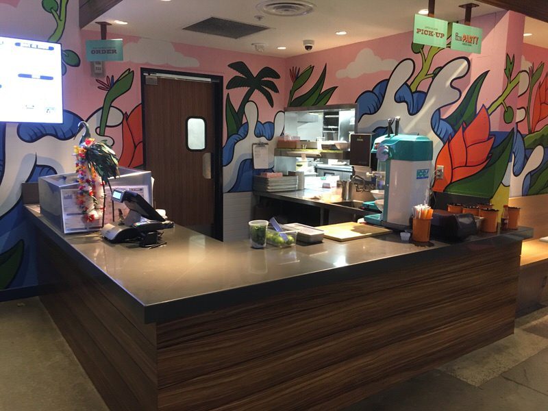 バーガーハレの注文カウンター