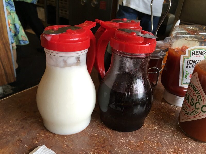 パンケーキ用のシロップは3種類