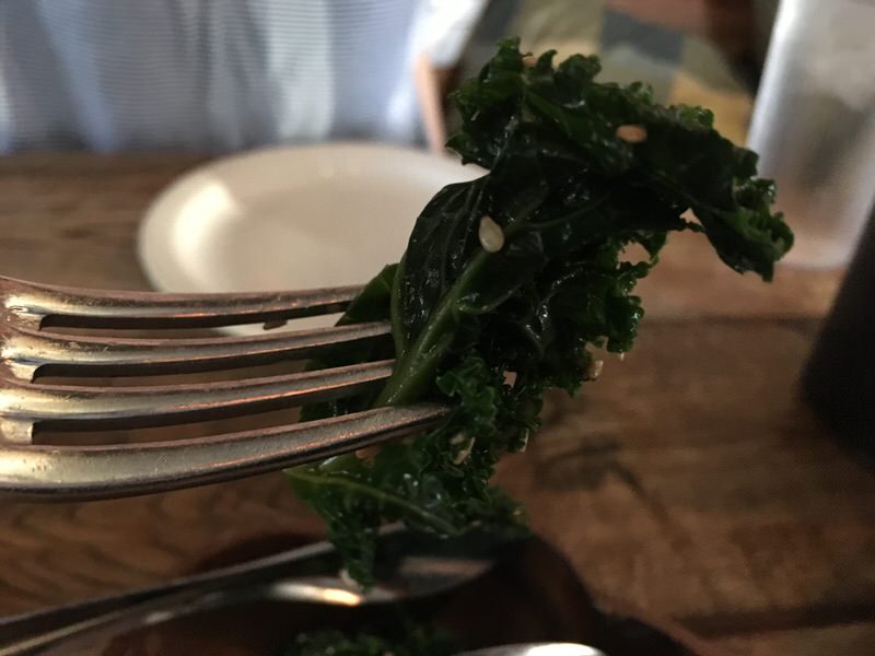 絶妙な味付けのケールのナムル