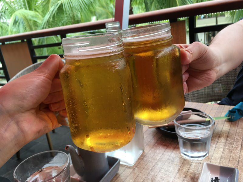 キリン生 4ドルで乾杯！