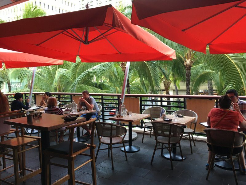 道楽寿司のテラス席