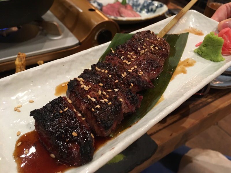 7品目：ハラミの炭焼き (Charbroiled Harami (Skirt Steak))