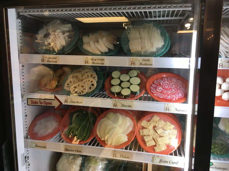 スイートホームカフェの具材 きのこ、野菜