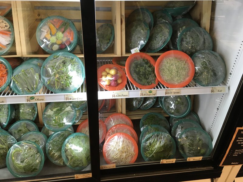 スイートホームカフェの具材 いろいろな青い野菜