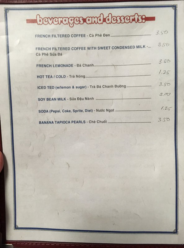 フォーミンスーのメニュー 飲み物とデザート