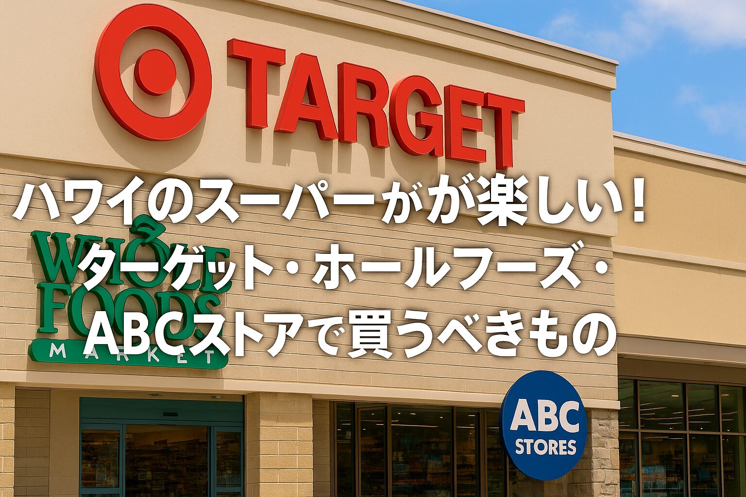 ハワイのスーパーが楽しい！ターゲット・ホールフーズ・ABCストアで買うべきもの