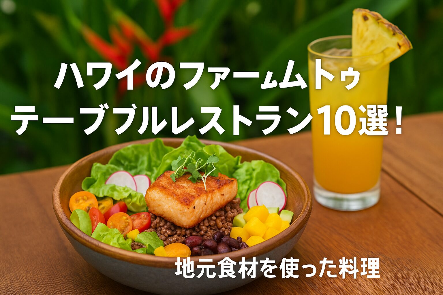 ハワイのファームトゥーテーブルレストラン10選！地元食材を使った料理