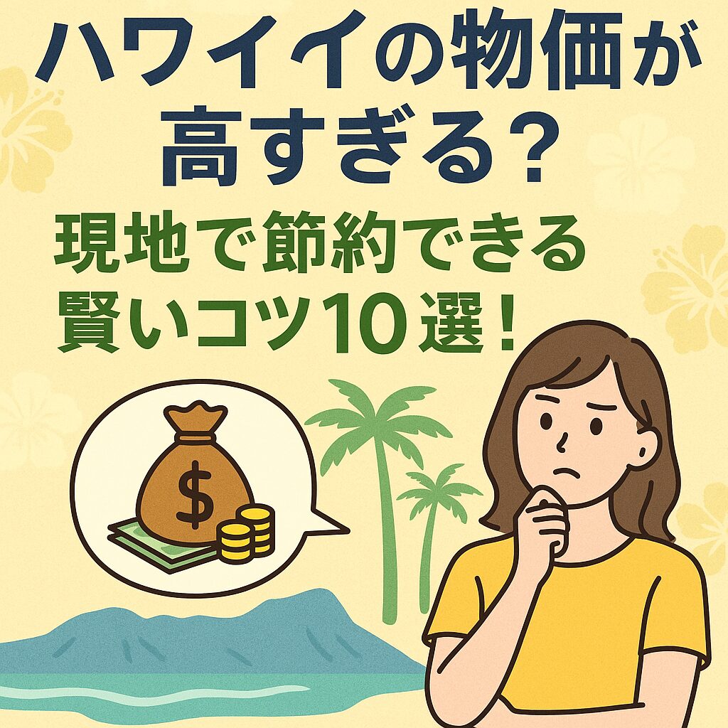 ハワイの物価が高すぎる？現地で節約できる賢いコツ10選！